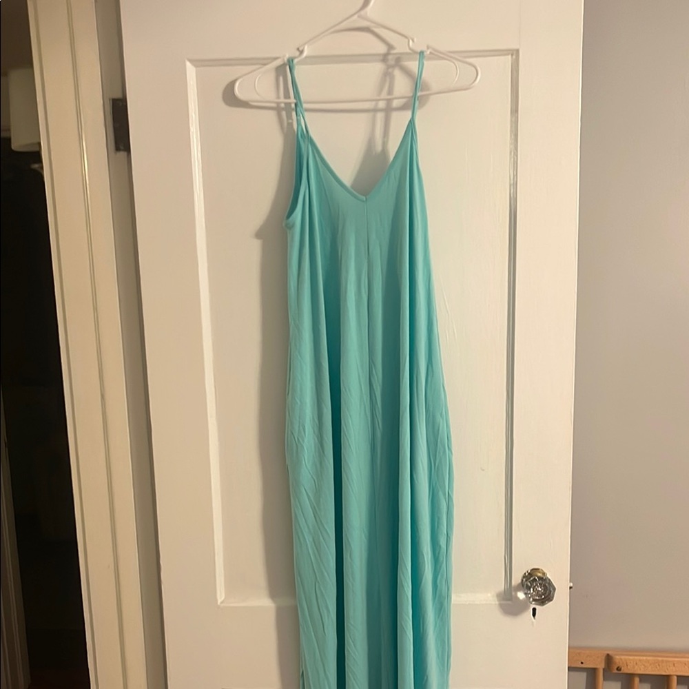 Pinkblush Maternity Mint Cami Strap Maxi Dress size small